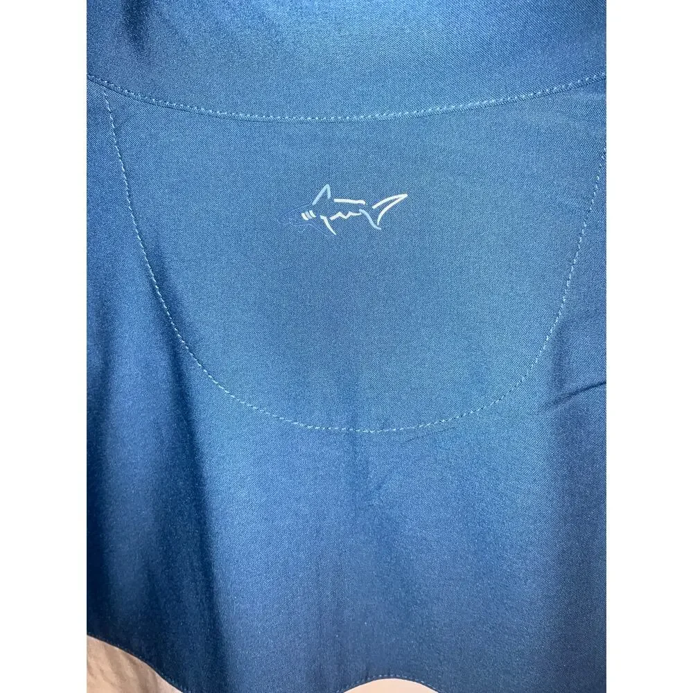 Greg Norman Women's Blue White Floral Clubhouse Quarter Zip Jacket Size L